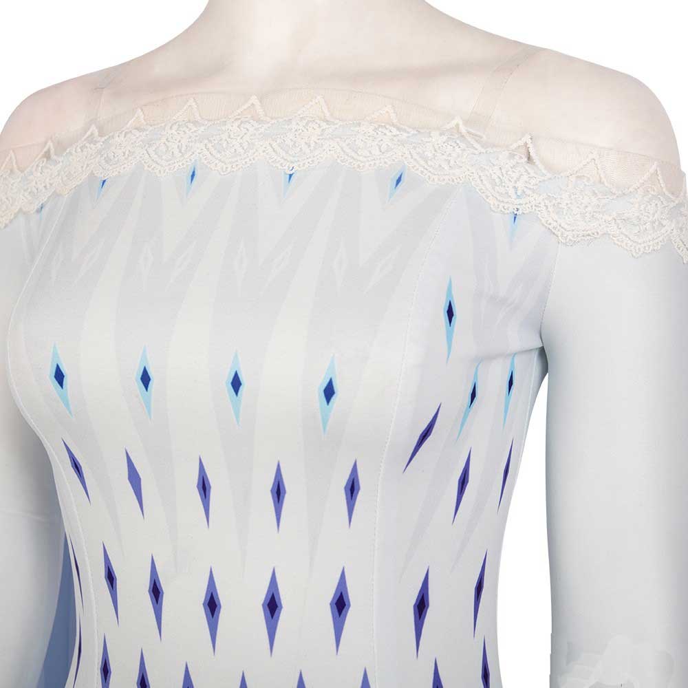 Frozen 2 Elsa Costume White Dress Cosplay Costume For Adults, S Frozen 2 Elsa Costume White Dress Cosplay Costume For Adults, S