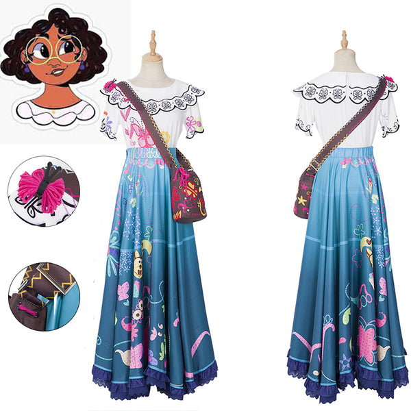 Encanto Dress Fairy Princess Dress Encanto Mirabel Costume Girls Cospl –  ACcosplay