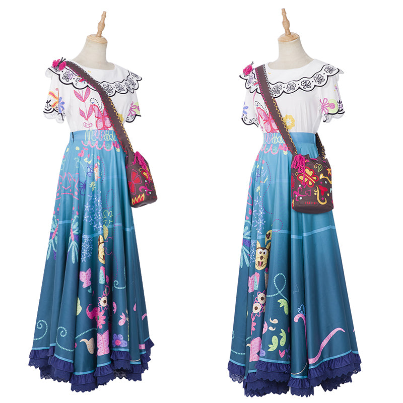 Encanto Dress Fairy Princess Dress Encanto Mirabel Costume Girls Cosplay, L Encanto Dress Fairy Princess Dress Encanto Mirabel Costume Girls Cosplay, L