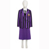 Wednesday Addams Enid Cosplay Nevermore Academy Purple School Uniform Costume Kids