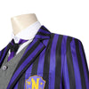 TV Wednesday Addams Nevermore Academy School Uniform Eugene Otinger Cosplay Costume Halloween Outfit