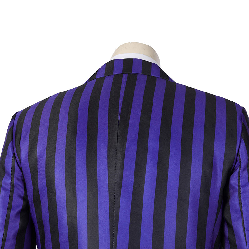 TV Wednesday Addams Nevermore Academy School Uniform Eugene Otinger Cosplay Costume Halloween Outfit
