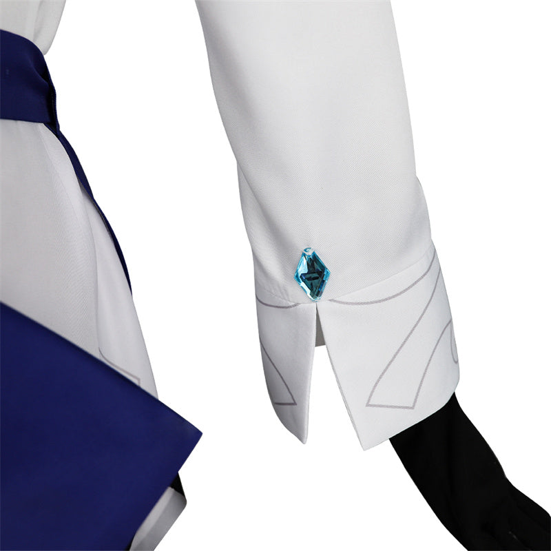 Genshin Impact Pizza Hut Eula Cosplay Costume Anime Girl Eula Waiter Dress Uniform Outfit