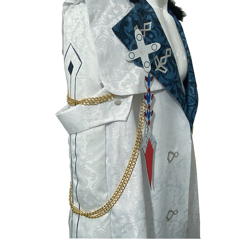 Genshin Impact Fatui Harbingers Cosplay Costumes Anime Japanese Suit Cloak Tartaglia Scarf