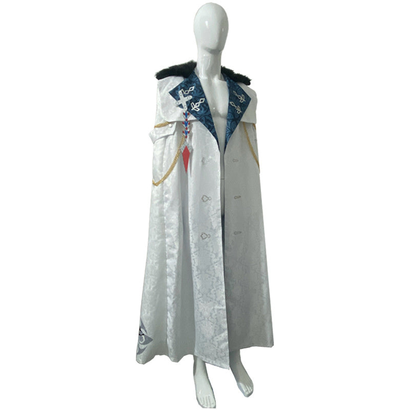 Genshin Impact Fatui Harbingers Cosplay Costumes Anime Japanese Suit Cloak Tartaglia Scarf