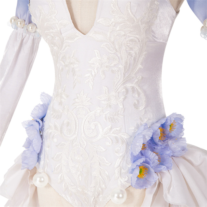 Vocaloid Hatsune Miku Flower Fairy Nemophila Cosplay Costume Anime Miku Sexy Elf Dress