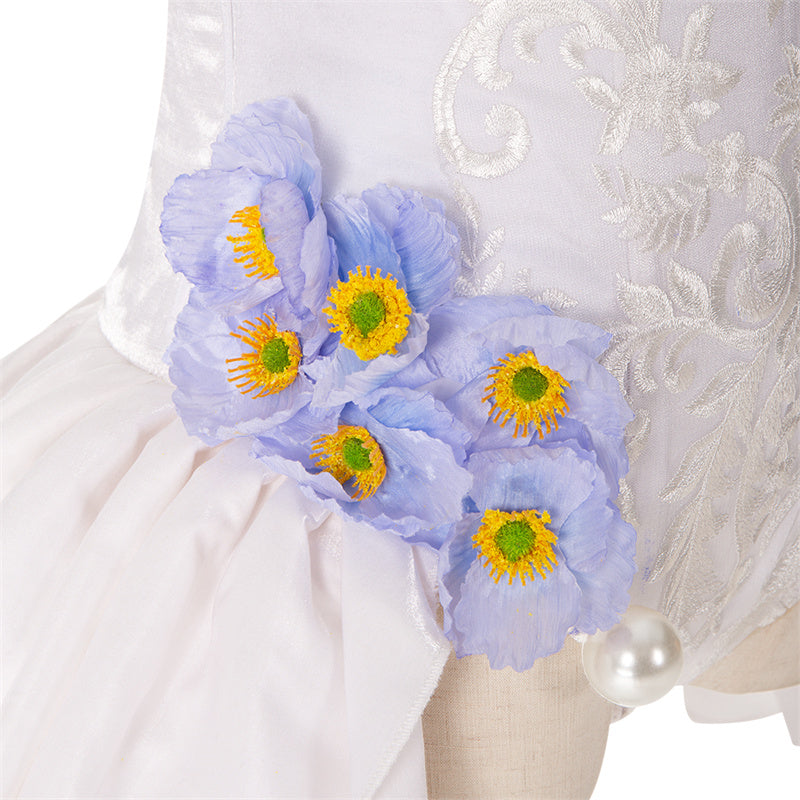 Vocaloid Hatsune Miku Flower Fairy Nemophila Cosplay Costume Anime Miku Sexy Elf Dress