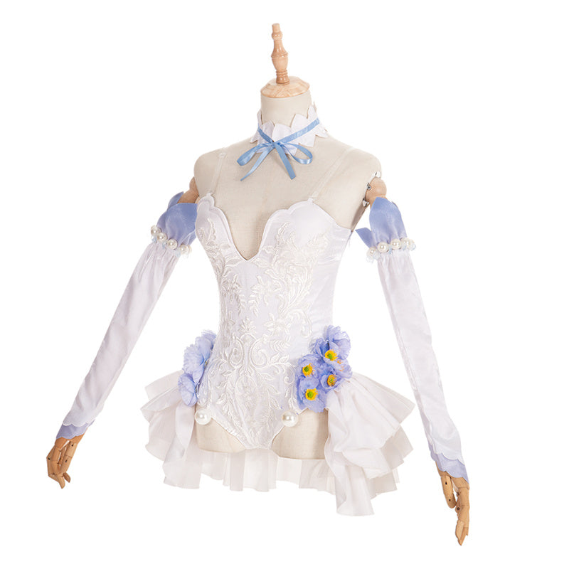 Vocaloid Hatsune Miku Flower Fairy Nemophila Cosplay Costume Anime Miku Sexy Elf Dress
