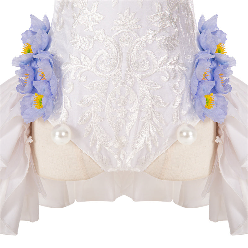 Vocaloid Hatsune Miku Flower Fairy Nemophila Cosplay Costume Anime Miku Sexy Elf Dress