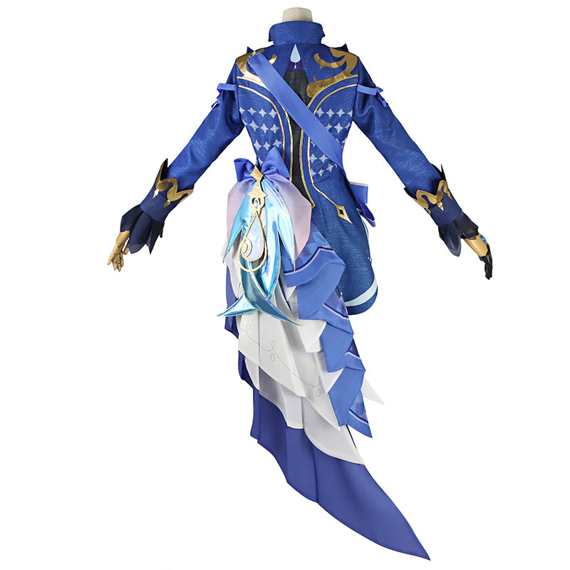 Pendentif Bleu Furina Fontaine Focalors - Accessoire Cosplay Genshin Impact Chaîne