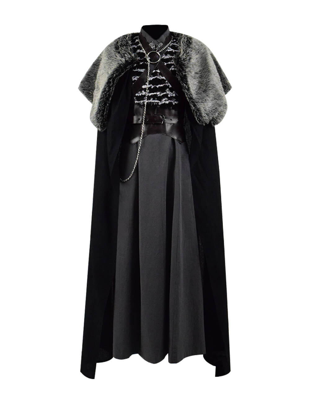 Game of Thrones Sansa Stark Dress Cape Clock Cospaly Costume Ideas For Sale - ACcosplay