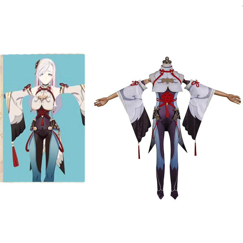 Genshin Impact Crane Cosplay Costume Halloween Canival Uniform Game Suit