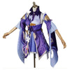 Genshin Impact Cosplay Keqing Purple Dress Cosplay Costume Deluxe Version For Sale