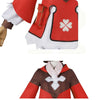 Genshin Impact Cosplay Klee Cosplay Costume Snowflake Red Coat Cute Outfit