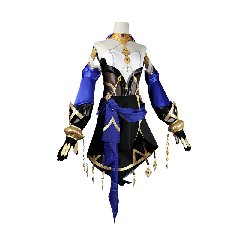 Genshin Impact Layla Cosplay Costume Anime The Mysterious Girl Dress Role Suit