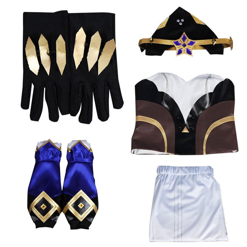 Genshin Impact Layla Cosplay Costume Anime The Mysterious Girl Dress Role Suit