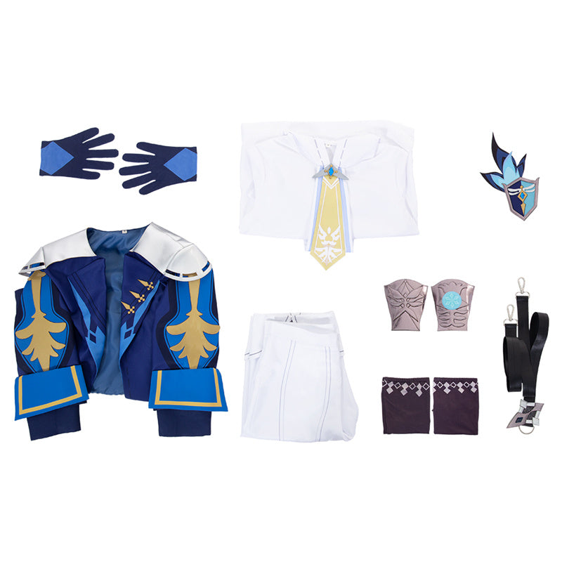 Game Genshin Impact Mika Cosplay Costume Anime Men Uniform Halloween Event Suit