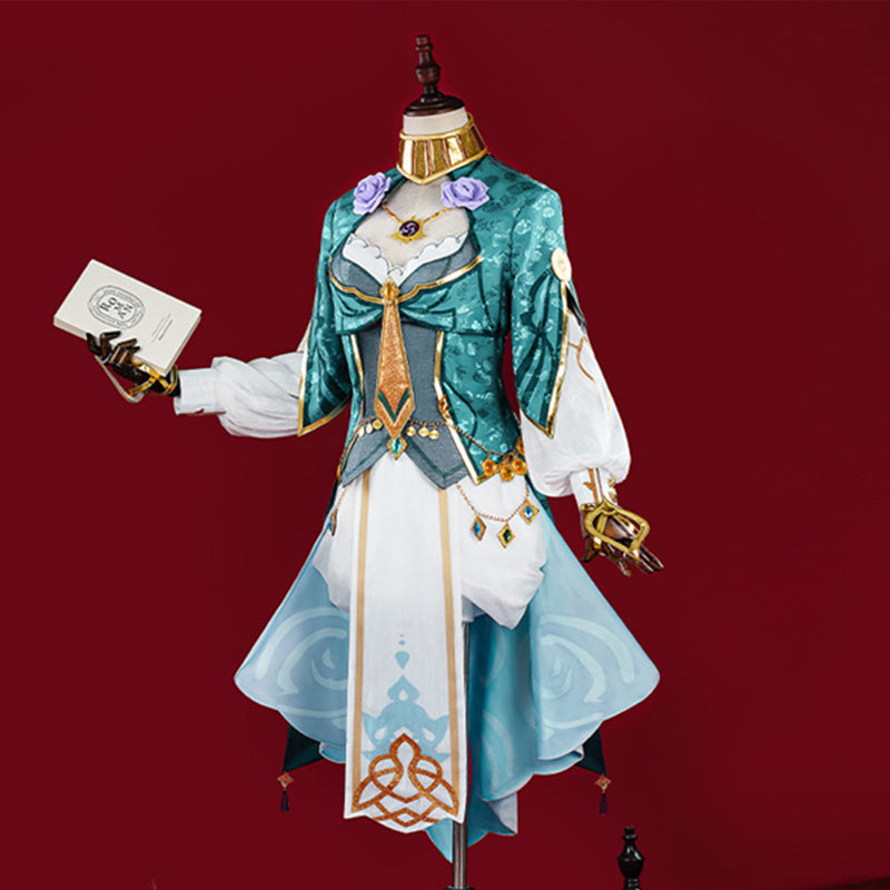 Genshin Impact Lisa Cosplay Costume New Skin A Sobriquet Under Shade Outfit Suit
