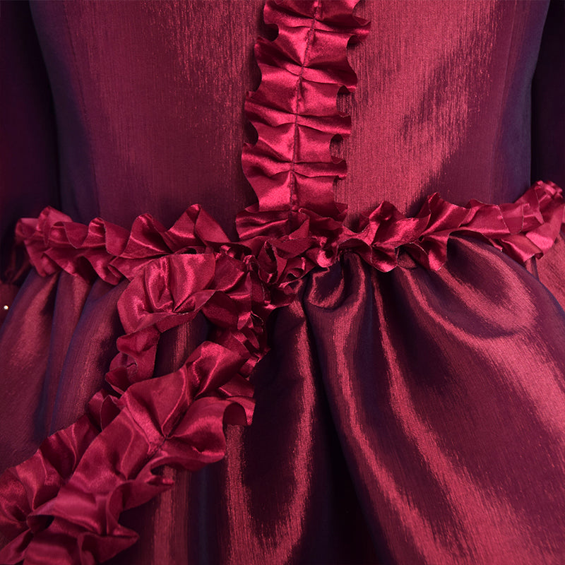 Enchanted Disenchanted 2 Giselle Cosplay Costume Ball Red Dress Halloween Carnival Suit