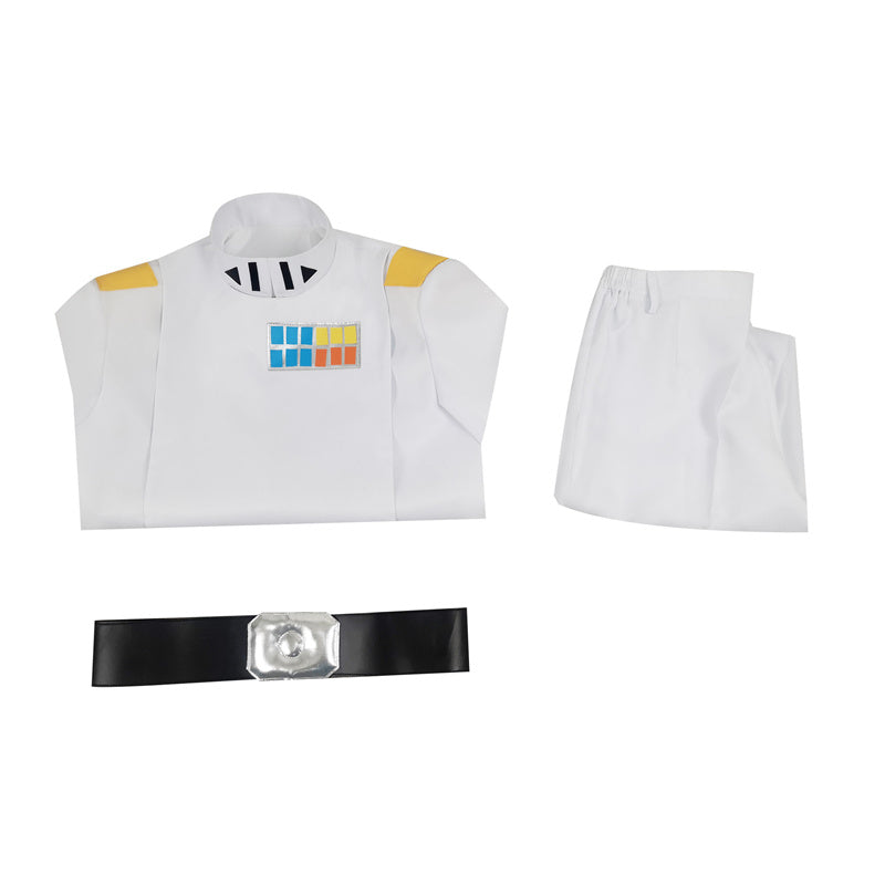 Star Wars Rebels Grand Admiral Thrawn Cosplay Costume White Soldier Uniform Halloween Carnival Suit