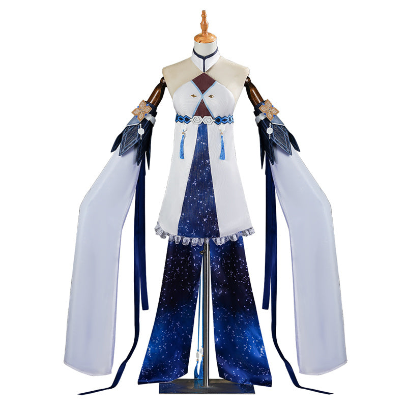 Genshin Impact GuiZhong Cosplay Costume Anime God of Dust Haagentus Dress Suit