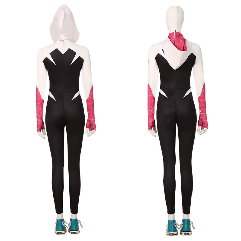 Gwen Stacy Costume Spider-man Across the Spider-Verse Cosplay Spiderman Jumpsuit Super Girl Suit