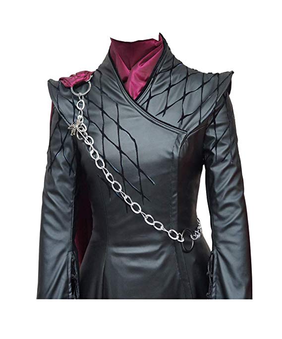 daenerys leather dress Daenerys Targaryen Game of Thrones Black Leather Coat