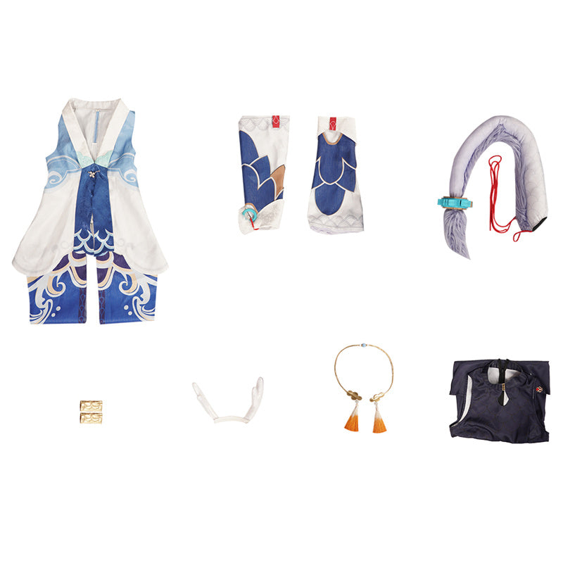 Honkai: Star Rail Bailu Cosplay Costume the Dragon Lady Dress Halloween Carnival Suit