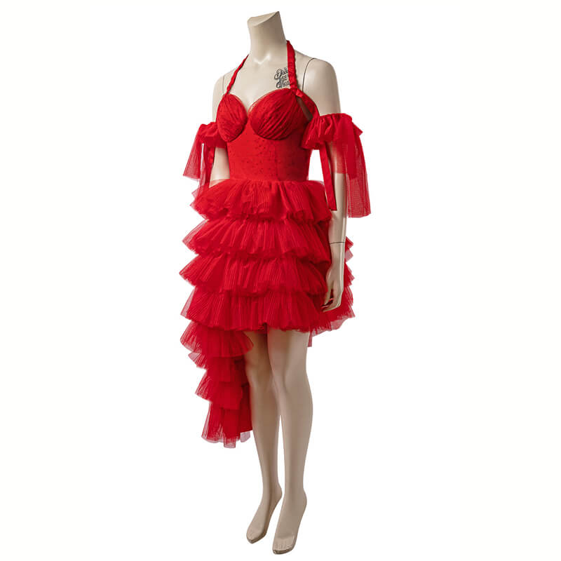 Harley Quinn Red Dress The Suicide Squad 2 Cosplay Costumes 2021 Plus Size, L Harley Quinn Red Dress The Suicide Squad 2 Cosplay Costumes 2021 Plus Size, L
