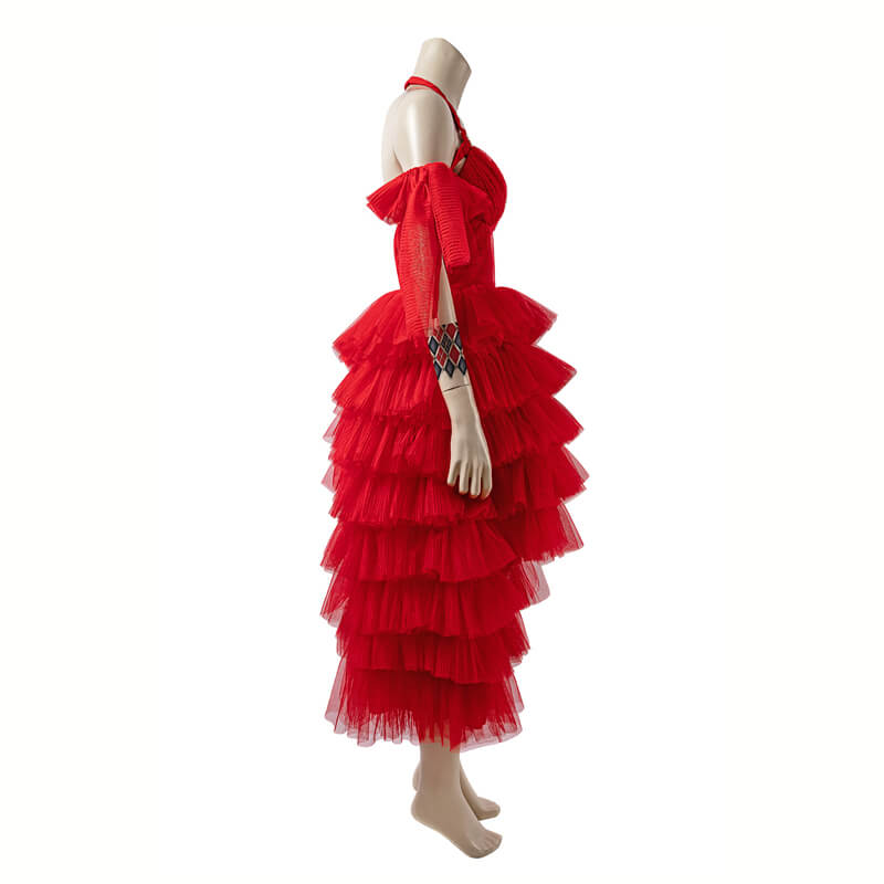 Harley Quinn Red Dress The Suicide Squad 2 Cosplay Costumes 2021 Plus