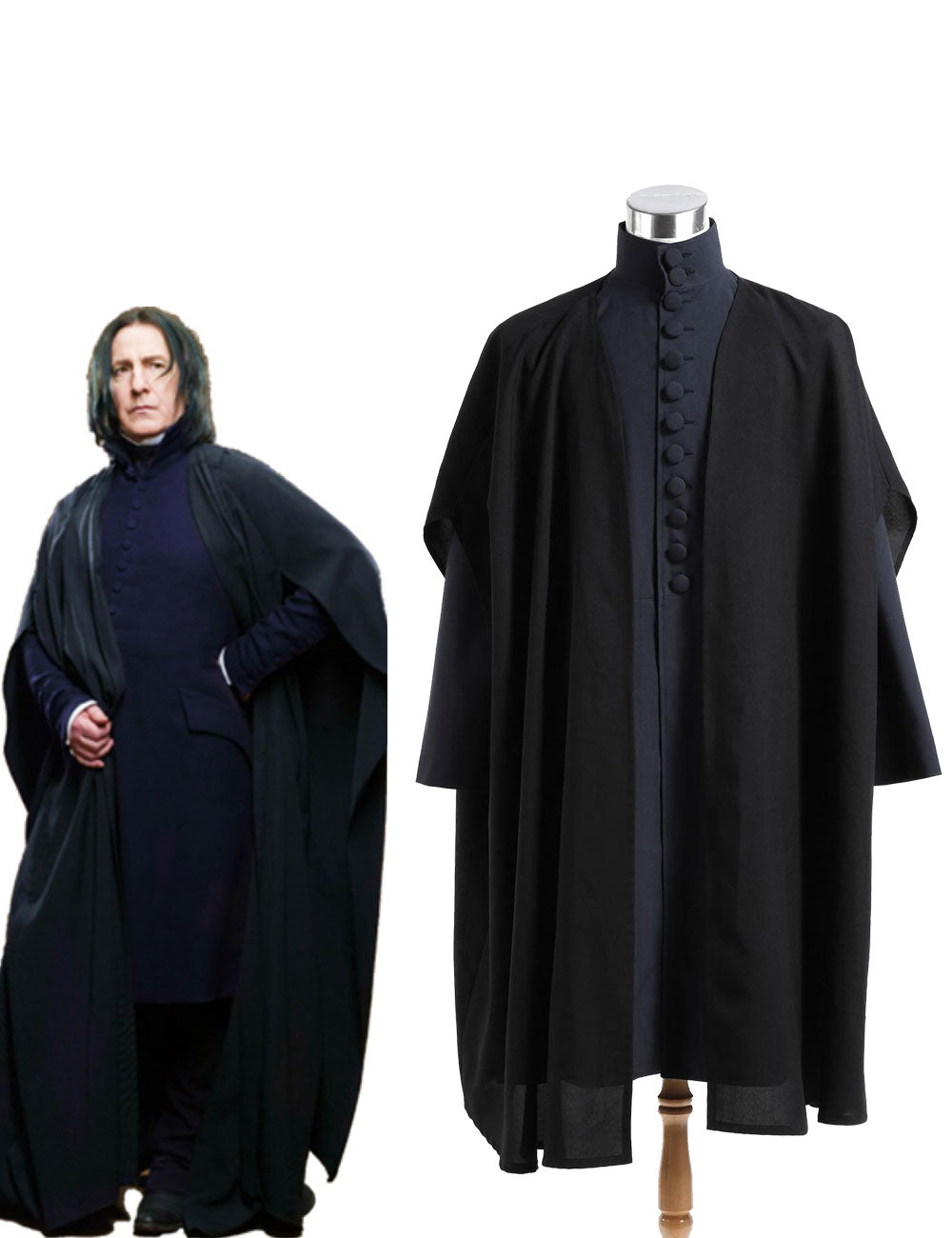 Harry Potter Deathly Hallows Severus Snape Coat Cosplay Costume Blue Version - ACcosplay