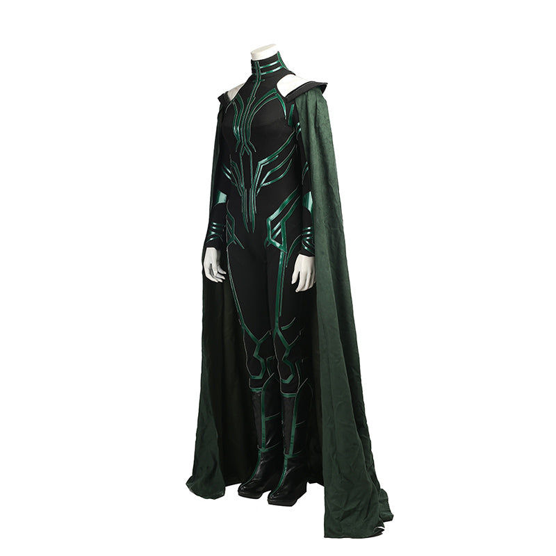 Hela Costume Thor Ragnarok Hela Goddess of Death Cosplay Superhero Jumpsuit 3D Printed