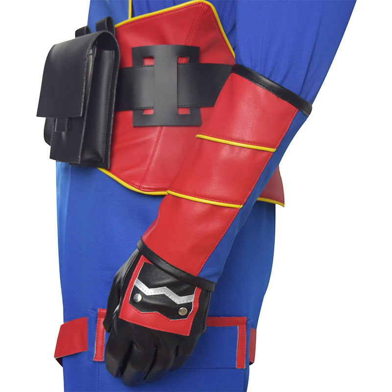 Henry Danger Costume Captain Man Cosplay Blue Uniform For Adult Men