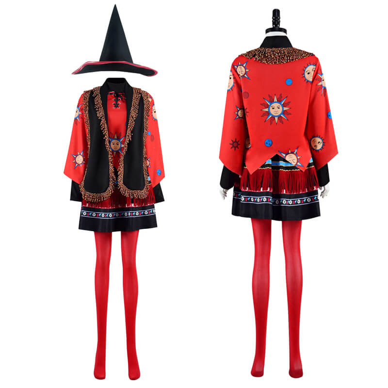 Women Hocus Pocus Dani Dennison Halloween Costumes Cosplay Outfit with Hat ACcosplay