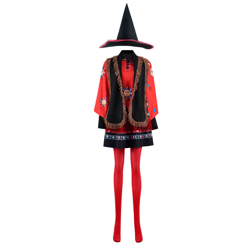 Women Hocus Pocus Dani Dennison Halloween Costumes Cosplay Outfit with Hat ACcosplay