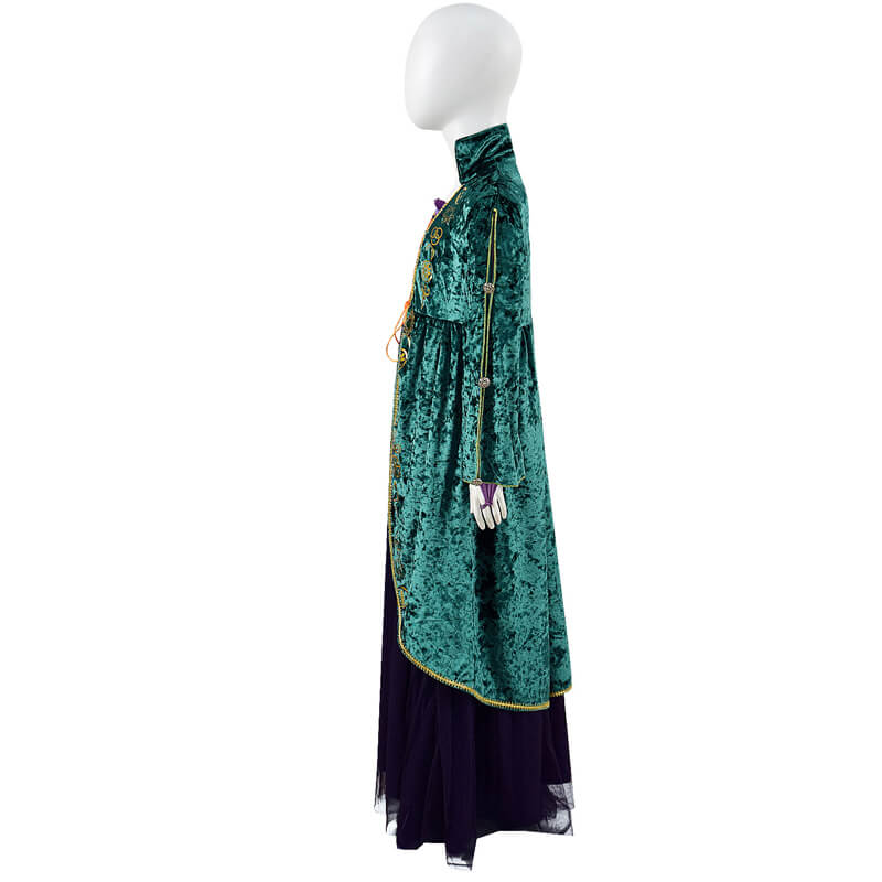 Kids Winifred Sanderson Halloween Dress Suit Hocus Pocus Cosplay Costume Outfit