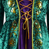 Hocus Pocus Winifred Sanderson Halloween Dress Suit Cosplay Costume Outfit with Wig