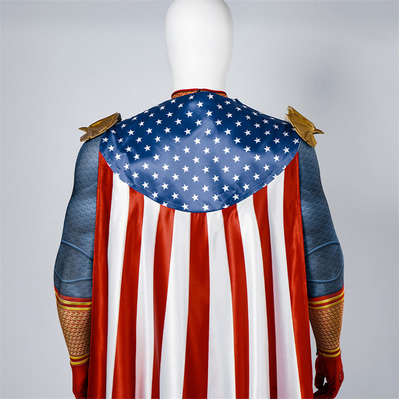 The Boys 4 The Homelander Cosplay Costume Leader of The Seven Superman Jumpsuit