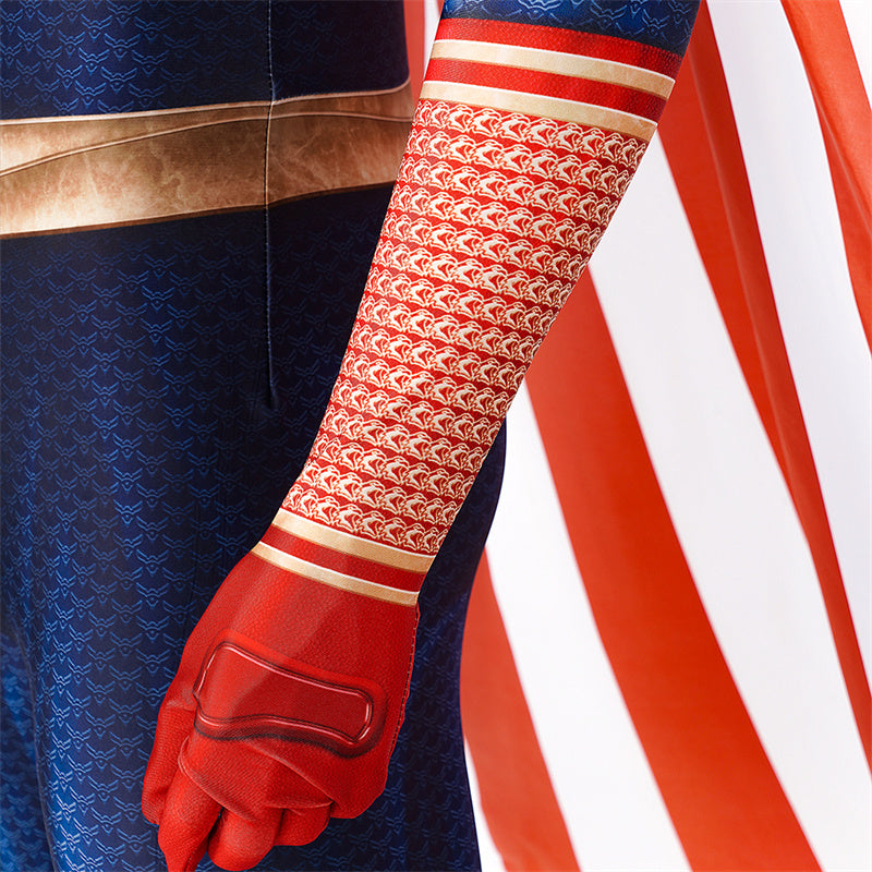 The Boys Season 3 Antony Starr Homelander Cosplay Costume Superhero Jumpsuit Halloween Suit With Cloak