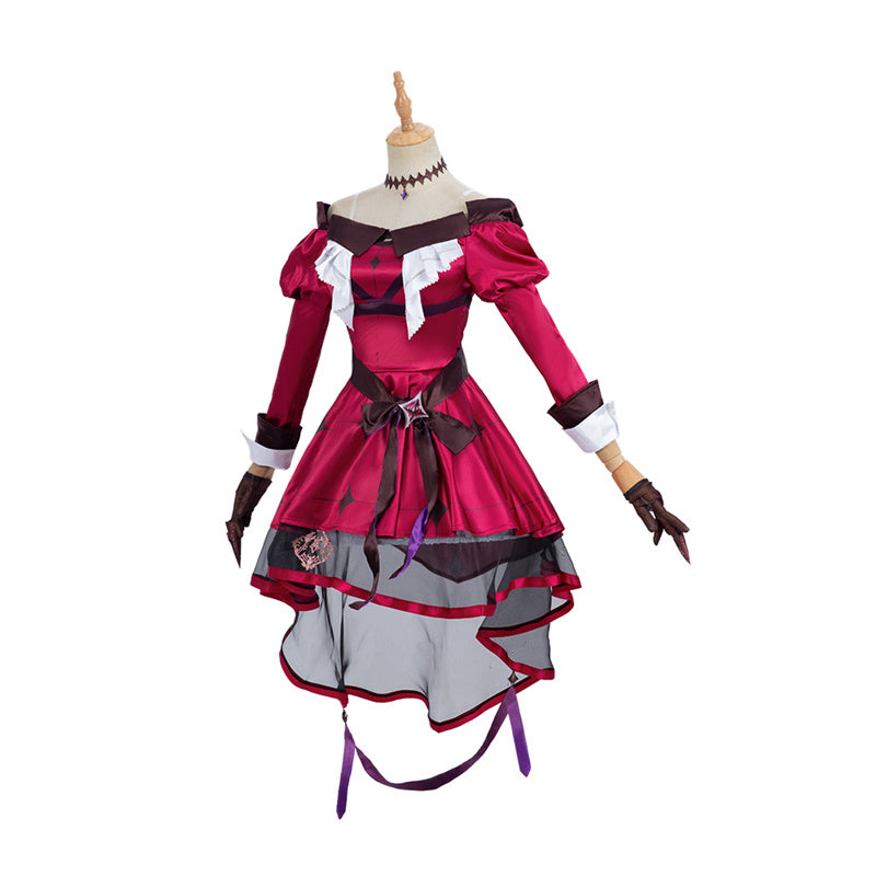 Virtual YouTuber Cosplay Anime VTuber Hyakumantenbara Salome Costume Purple Dress