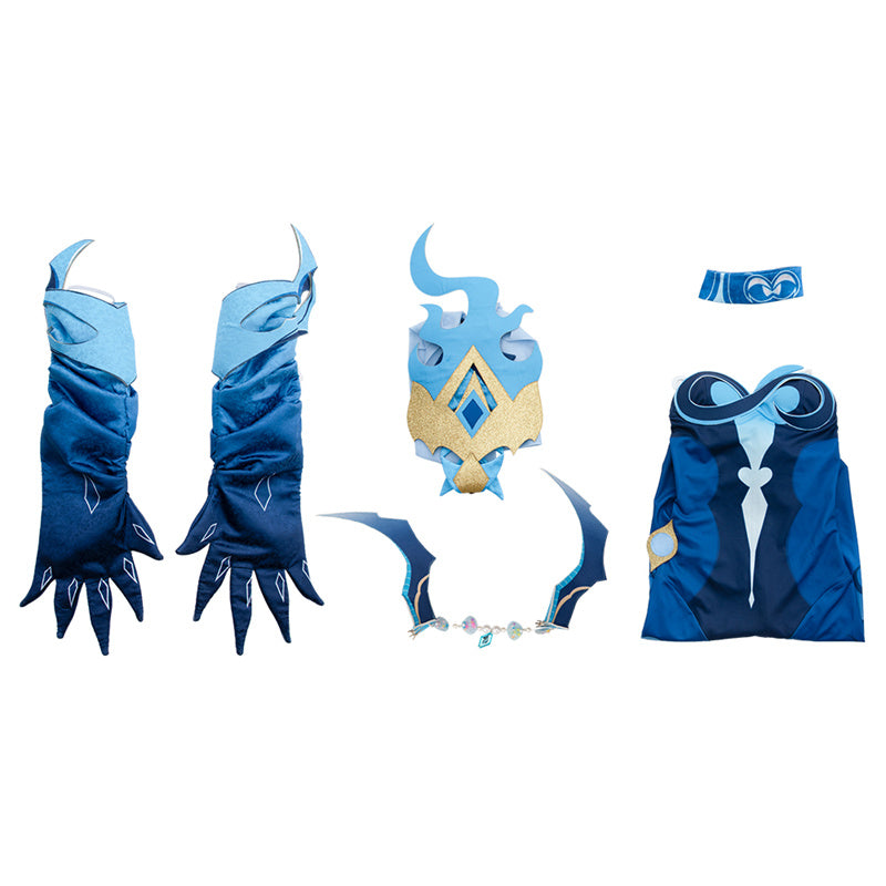 Genshin Impact: Bonanus Hydro Yaksha Cosplay Costume General Chizapus Suit Halloween Christmas Outfit