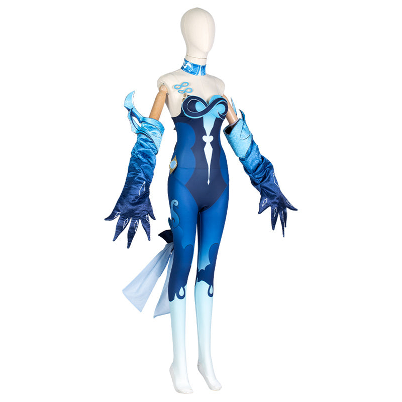 Genshin Impact: Bonanus Hydro Yaksha Cosplay Costume General Chizapus Suit Halloween Christmas Outfit