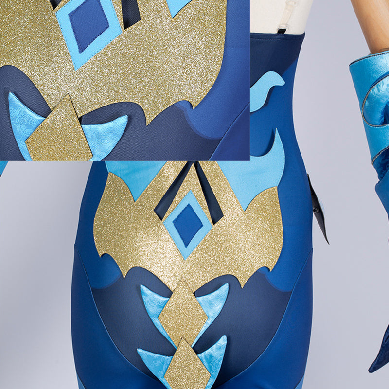 Genshin Impact: Bonanus Hydro Yaksha Cosplay Costume General Chizapus Suit Halloween Christmas Outfit
