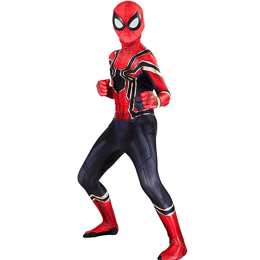 Iron Spider Spider-Man Spandex Jumpsuit Superhero Cosplay Costume