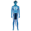 2022 Avatar 2 The Way of Water Jake Sully Cosplay Costume Blue Jumpsuit