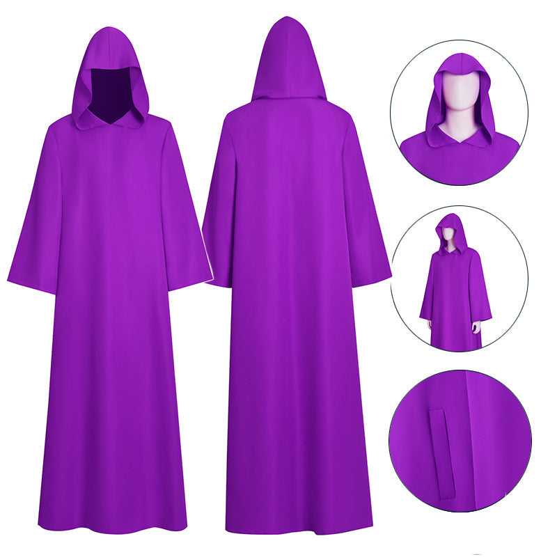 Purple Wizard Cloak Shadow Wizard Money Gang Purple Robe Halloween Cos ...