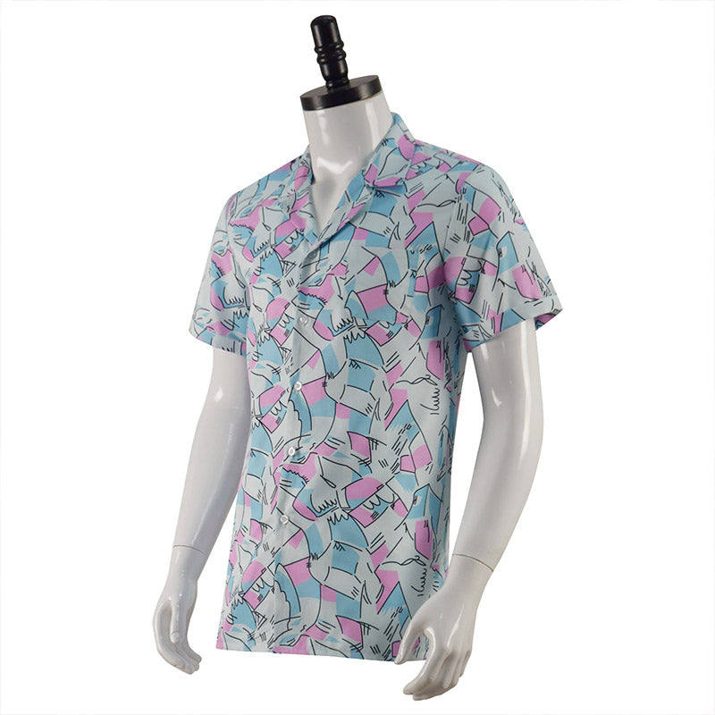Stranger Things Jim Hopper Costume Hawaiian Shirt Button Down Shirt