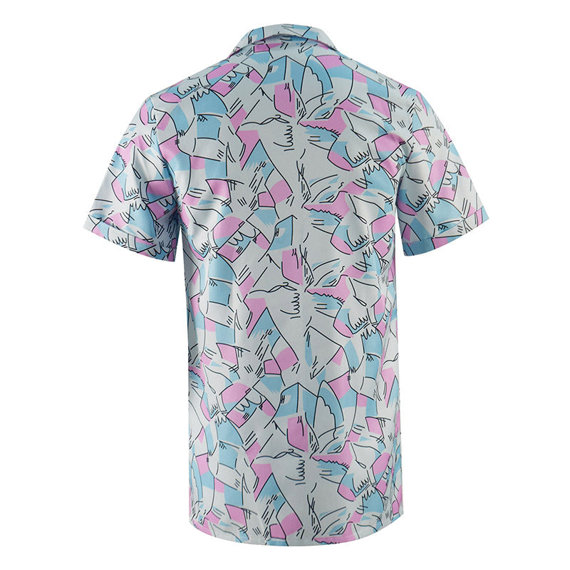 Stranger Things Jim Hopper Costume Hawaiian Shirt Button Down Shirt