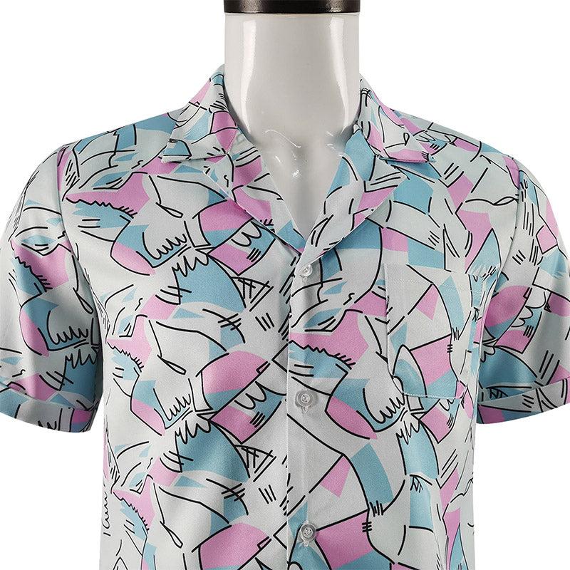 Stranger Things Jim Hopper Costume Hawaiian Shirt Button Down Shirt