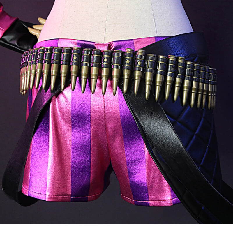 League of Legends Jinx Halloween Costumes Game LOL Jinx Cosplay Outfit ACcosplay